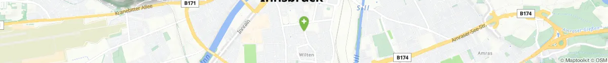 Kartendarstellung des Standorts für Apotheke Zur Triumphpforte in 6020 Innsbruck